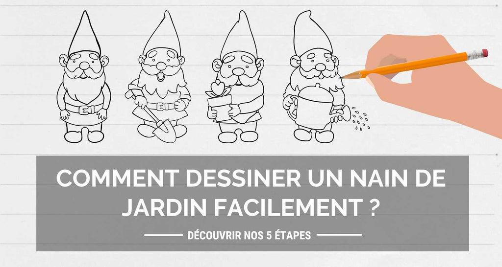 How to draw a garden gnome easily?