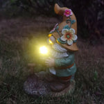Nain de jardin à fleur lumineuse