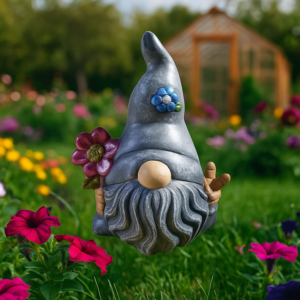 Nain de jardin acier