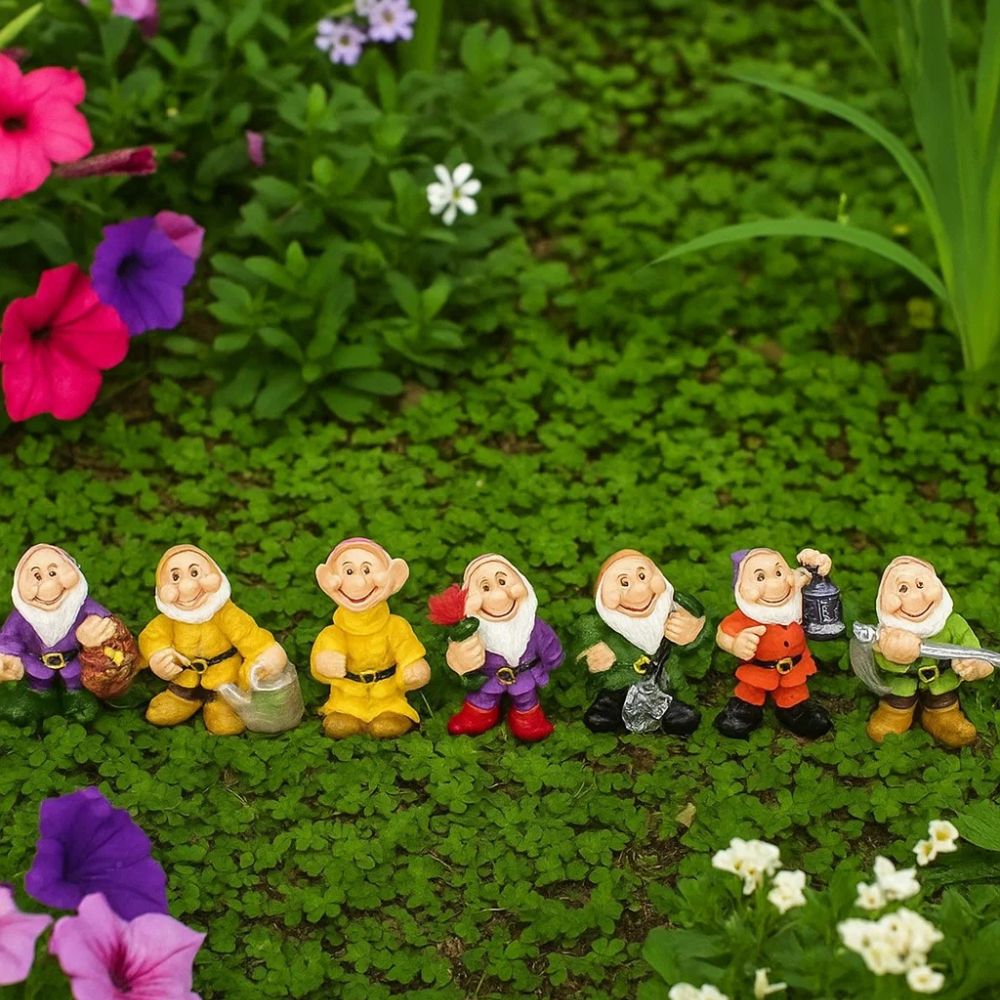 BRUBAKER Nains De Jardin Couple D'amoureux Sur Tue-Mouches Avec