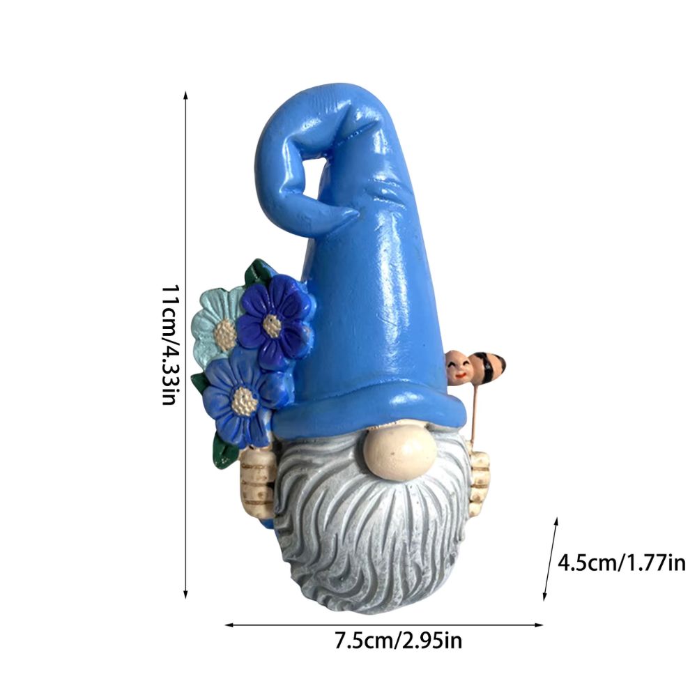 dimension du nain de jardin bleu