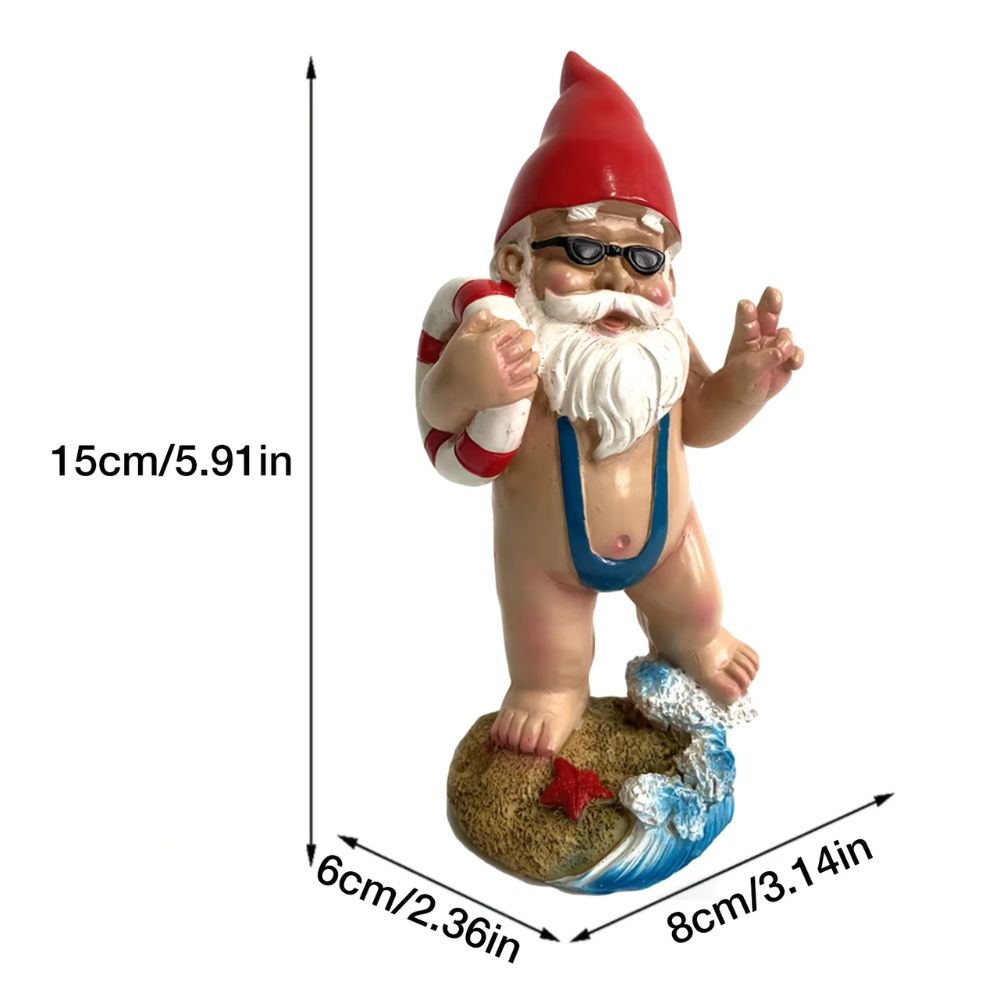 dimensions du nain de jardin borat