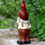Nain de jardin brocante vue de dos