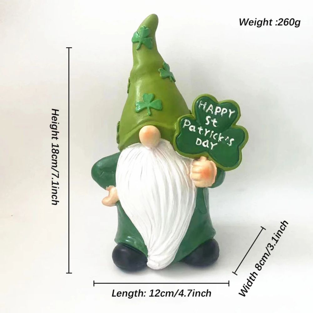 dimensions Nain de jardin chance St Patrick