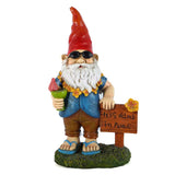 nain de jardin cool sur fond blanc