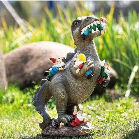 nain de jardin dinosaure