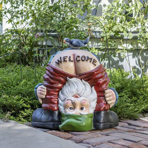 nain de jardin exhibitionniste