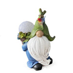 nain de jardin fluorescent sur fond blanc