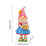 nain de jardin lumineux dimensions