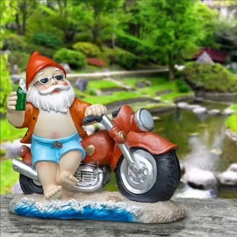 Nain de jardin moto