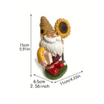 nain de jardin original sur  fond blanc