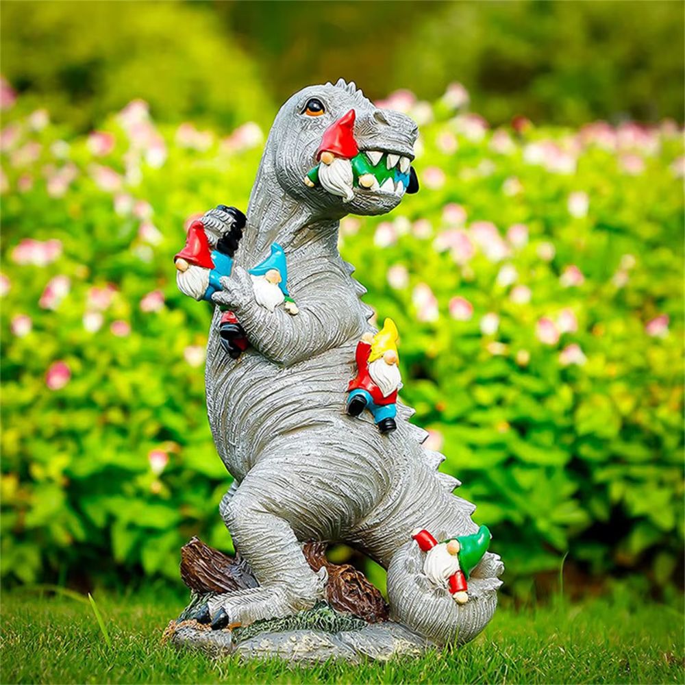 nain de jardin t-rex