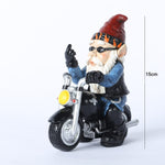 Middle Finger Biker Garden Gnome