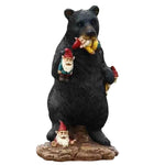Nain de jardin ours sur fond blanc