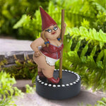 Nain de jardin stripteaseuse